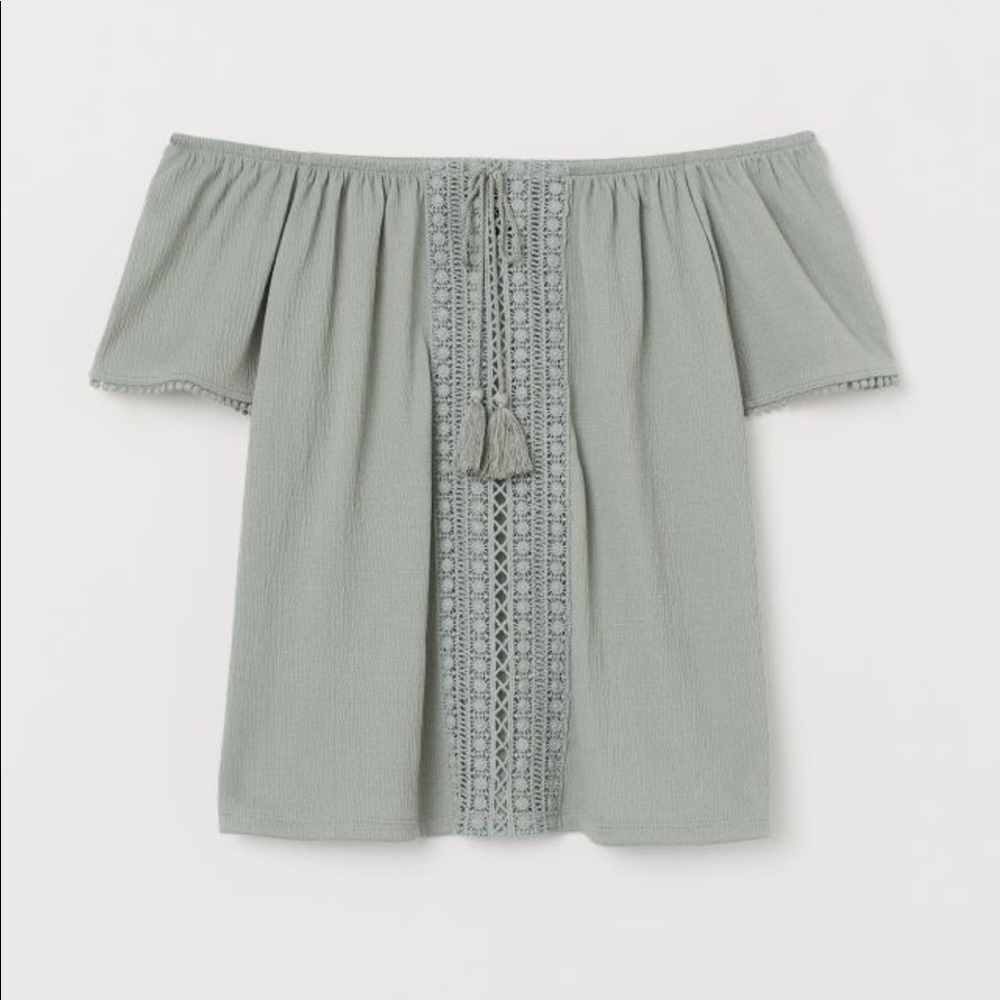 H&M Boho Off-the-shoulder Top